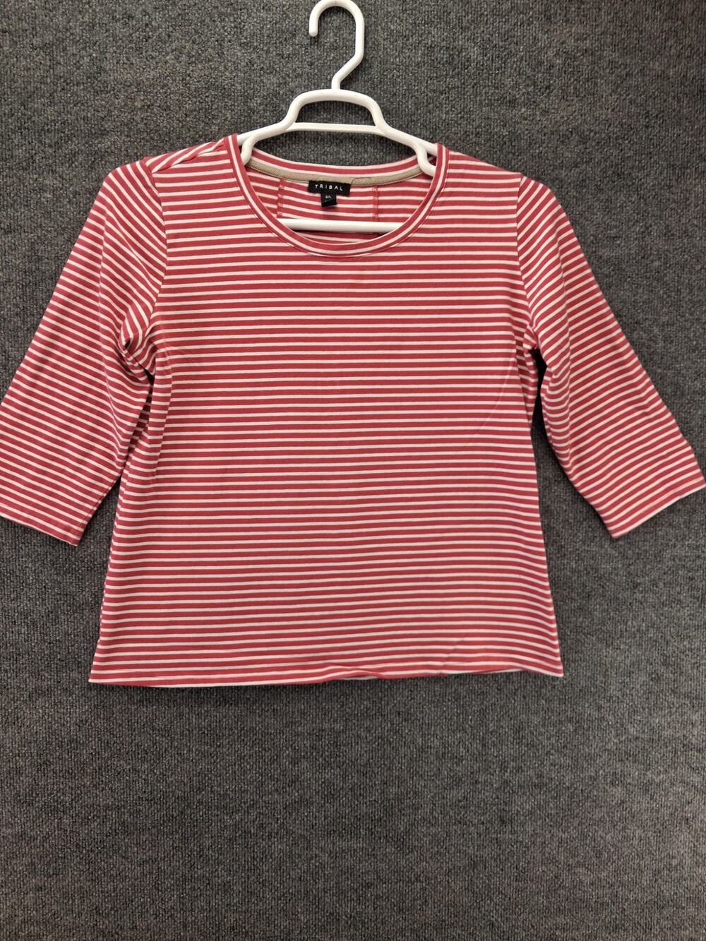 Tribal Shirt Womens Large Striped Long Sleeve